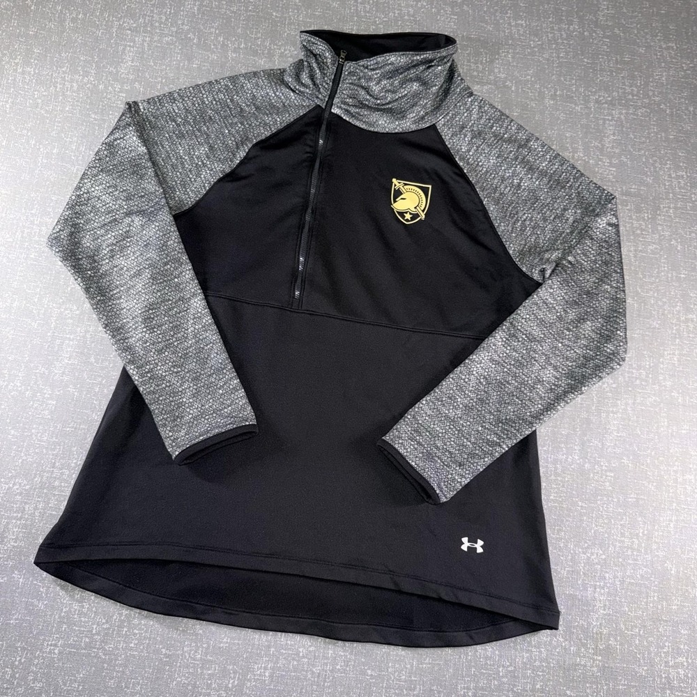 Army Black‎ Knights Sweatshirt Womens XL Black Football Under Armour ColdGear